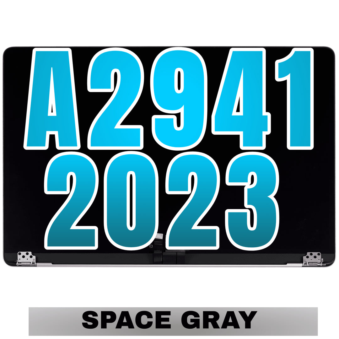 For MacBook Air 15" (A2941 / 2023) / Air 15" (A3114 / 2024) LCD Screen With Top Cover / Light Sensor Replacement (Aftermarket Pro) (Space Gray)