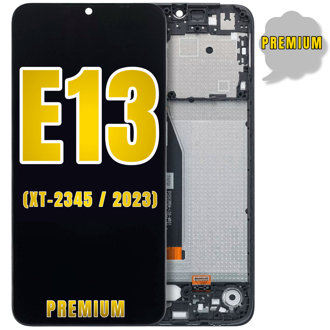 For Moto E13 (XT-2345 / 2023) LCD Screen Replacement With Frame (Premium) (All Colors)