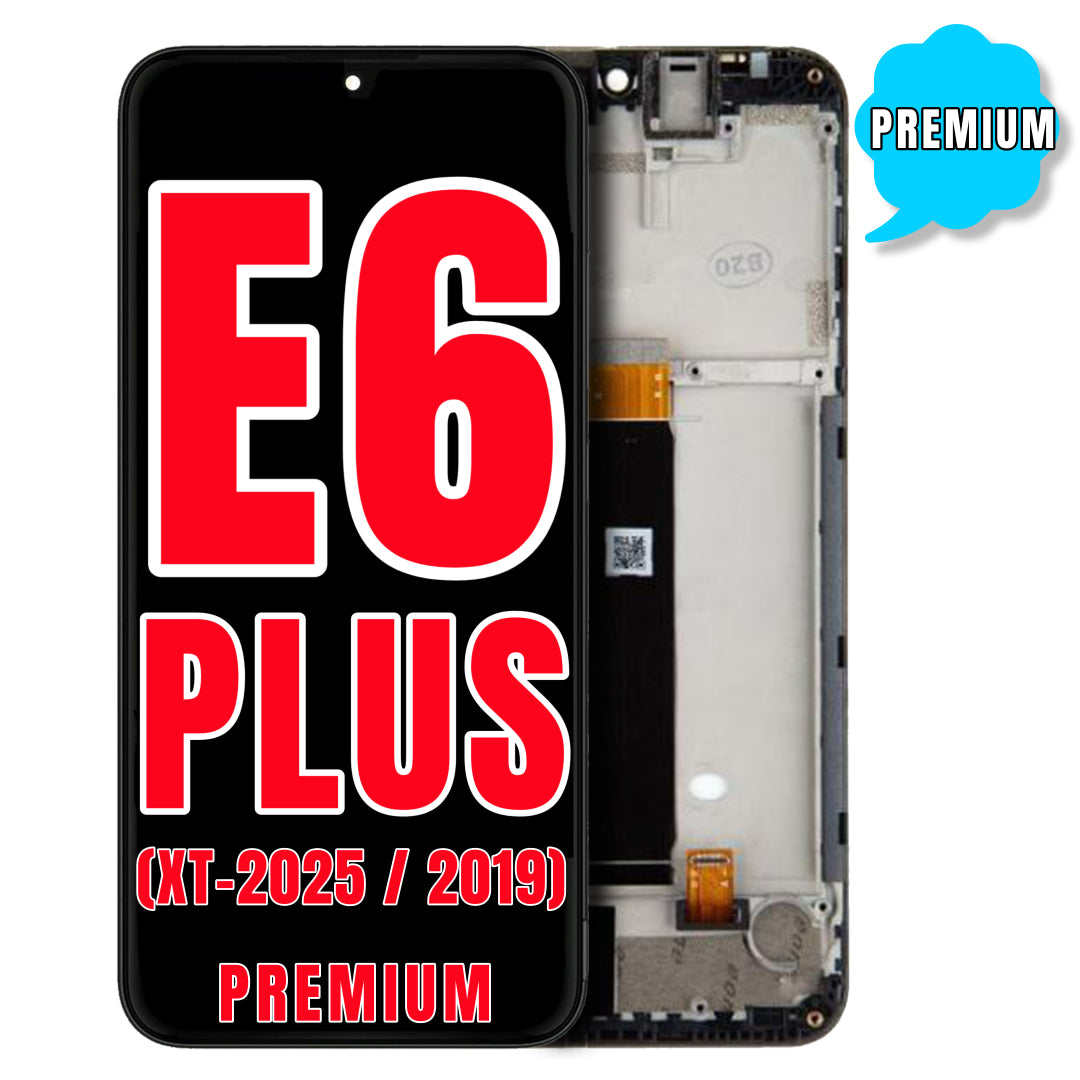 For Moto E6 Plus (XT-2025 / 2019) LCD Screen Replacement With Frame (Premium) (All Colors)