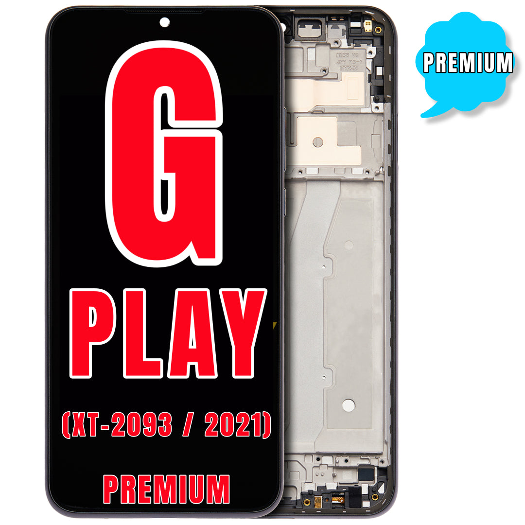 For Moto G Play (XT-2093 / 2021) LCD Screen Replacement With Frame (Premium) (Flash Gray)