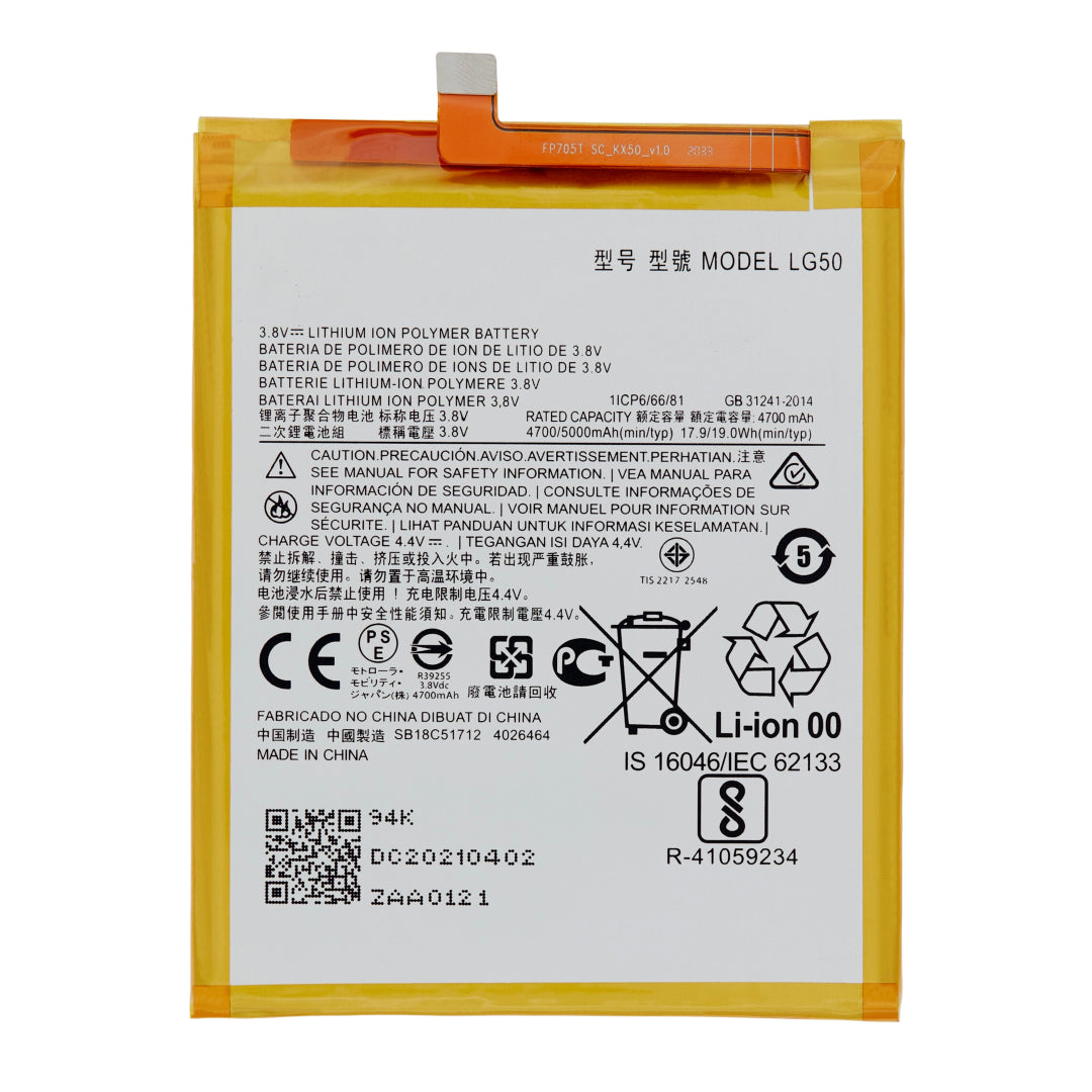 For Moto One Fusion Plus (XT-2067 / 2020) Battery Replacement (Premium) (LG50)