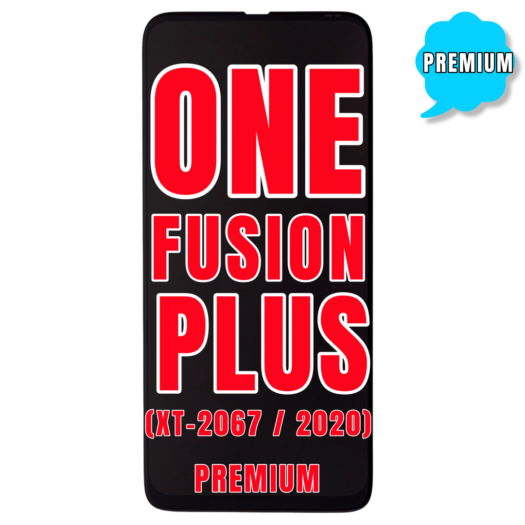 For Moto One Fusion Plus (XT-2067 / 2020) LCD Screen Replacement Without Frame (Premium) (Black)