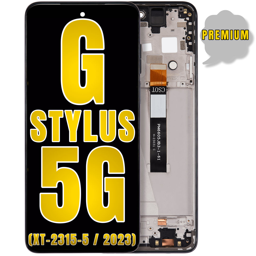 For Moto G Stylus 5G (XT-2315-5 / 2023) LCD Screen Replacement With Frame (Premium) (All Colors)