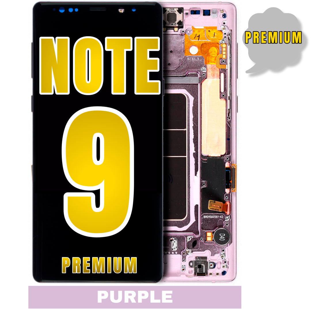 For Samsung Galaxy Note 9 OLED Screen Replacement With Frame (Premium) (Purple)