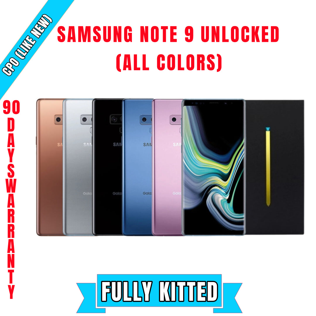 Samsung Note 9 Factory Unlock (All Colors)