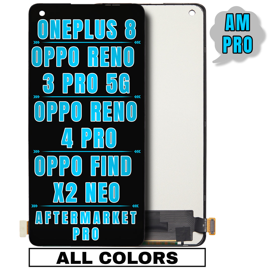 For OnePlus 8 / OPPO Reno 3 Pro 5G LCD Screen Replacement Without Frame (Aftermarket Pro) (All Colors)