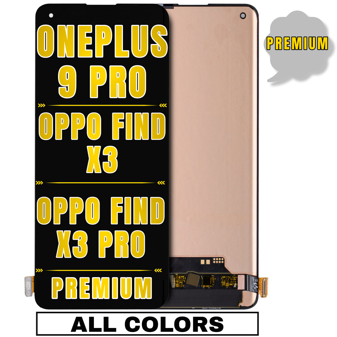 For OnePlus 9 Pro / OPPO Find X3 / OPPO Find X3 Pro OLED Screen Replacement Without Frame (Premium) (All Colors)