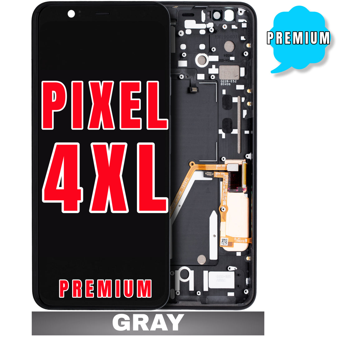 For Google Pixel 4 XL OLED Screen Replacement With Frame (Premium) (Gray)