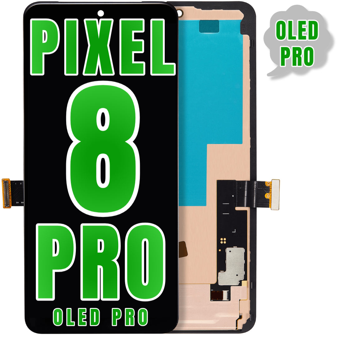 For Google Pixel 8 Pro OLED Screen Replacement With Frame (Oled Pro) (All Colors)