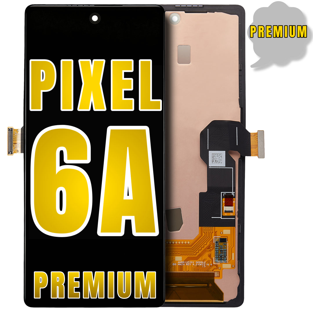 For Google Pixel 6A OLED Screen Replacement With Frame (Premium) (All Colors)