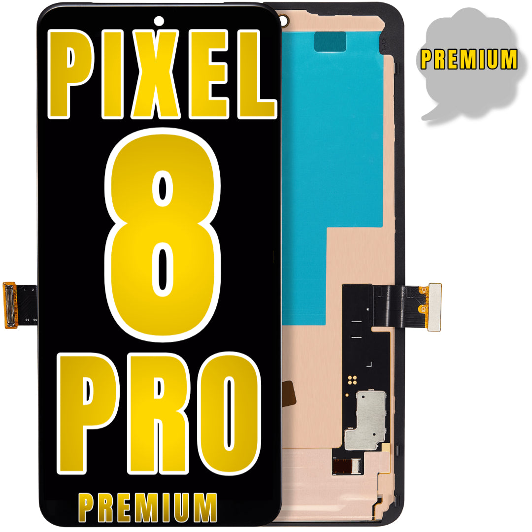 For Google Pixel 8 Pro OLED Screen Replacement With Frame (Premium) (All Colors)