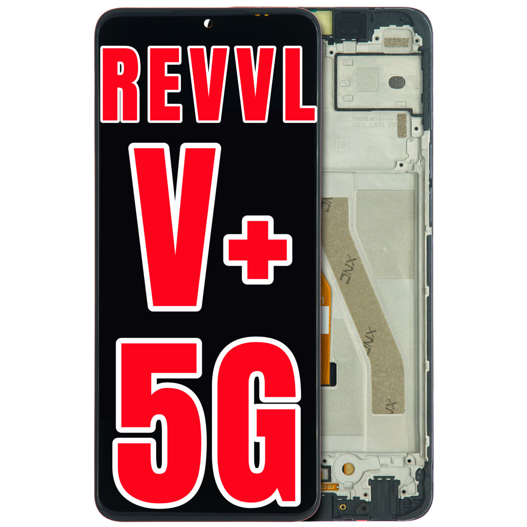 For T-Mobile Revvl V+ 5G LCD Screen Replacement With Frame (All Colors)