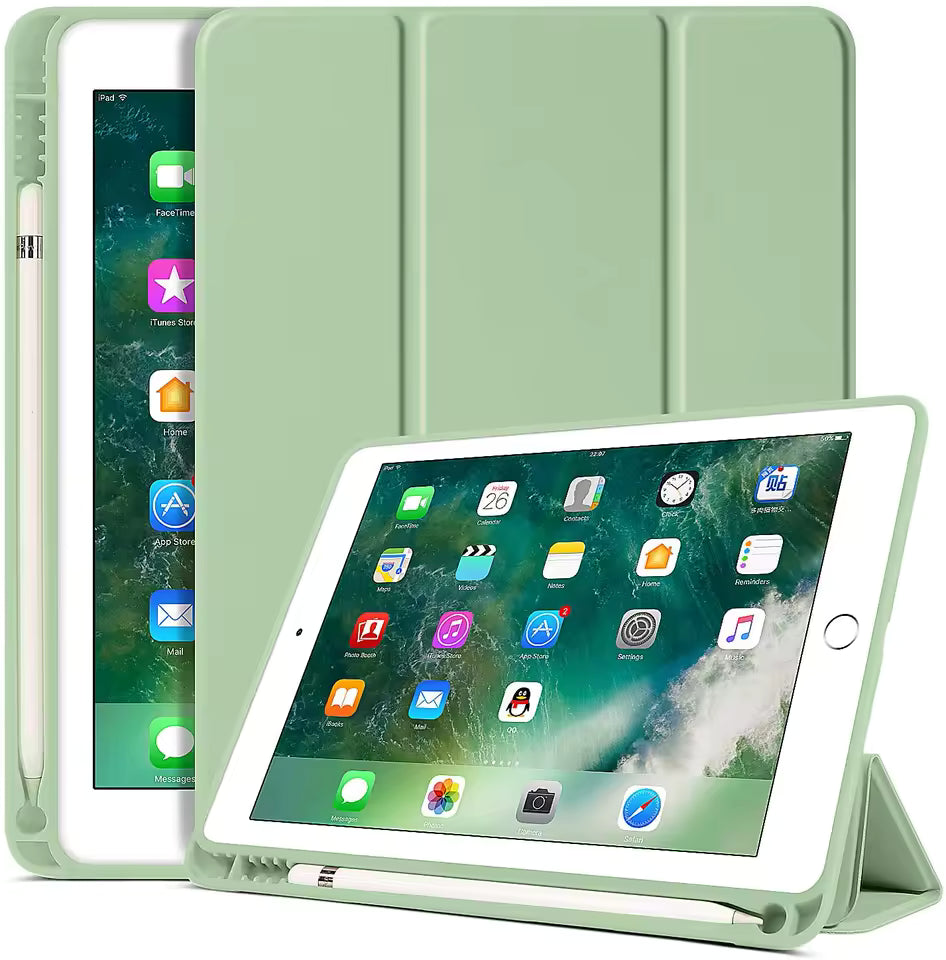 For iPad Pro 13” 7th Gen Slime Trifold Stand Protective Case Cover With Pencil Holder (All Colors)
