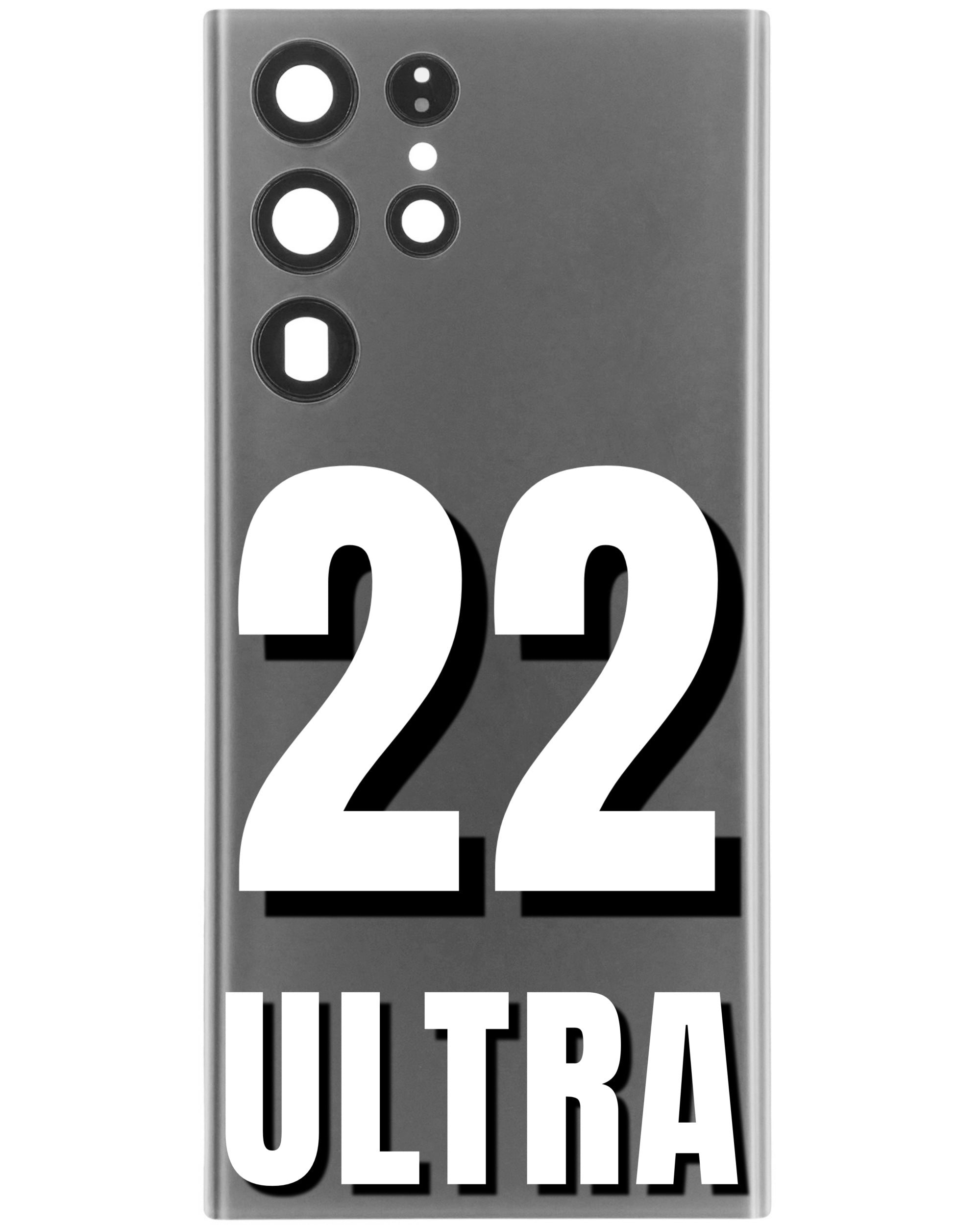 For Samsung Galaxy S22 Ultra 5G Back Cover With Camera Lens Glass Replacement (All Colors)