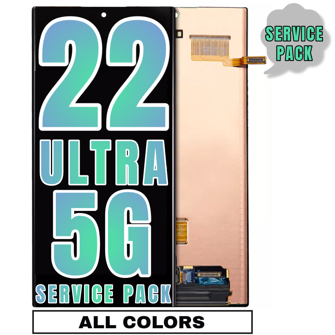 For Samsung Galaxy S22 Ultra 5G OLED Screen Replacement Without Frame (Service Pack) (All Colors)