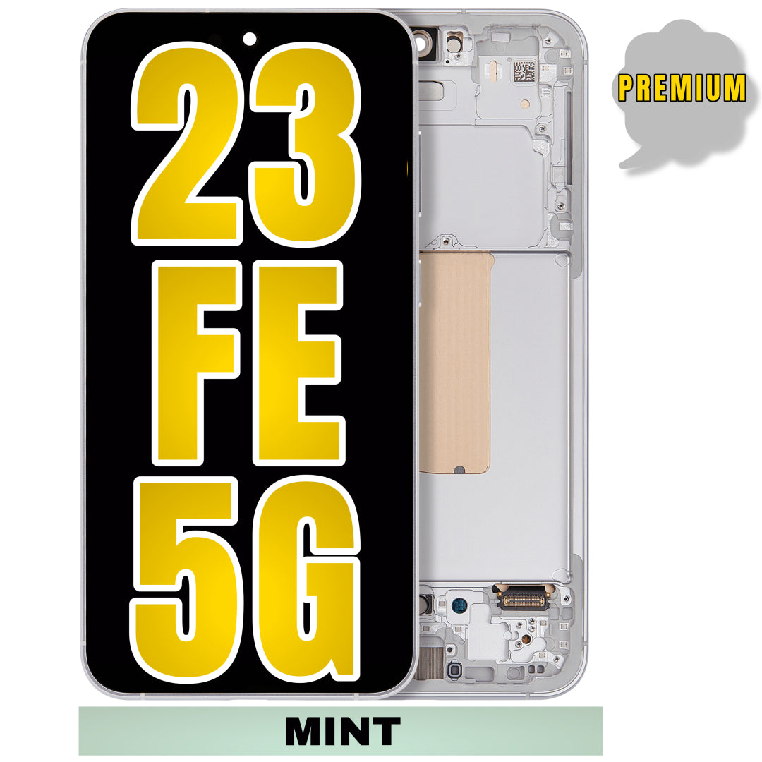 For Samsung Galaxy S23 FE 5G OLED Screen Replacement With Frame (Premium) (Mint)