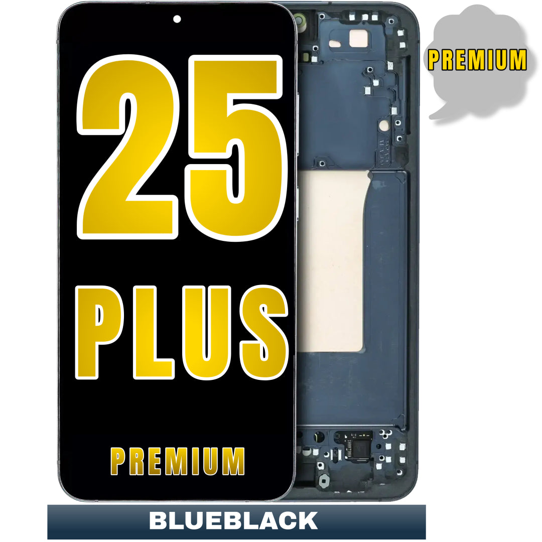 For Samsung Galaxy S25 Plus 5G OLED Screen Replacement With Frame (Premium) (Blueblack)