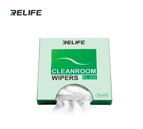 RELIFE RL-045 50 Pcs Soft Cleanroom Wiper Cleaning Non Dust Cloth Dust Free Paper Clean For Mobile Phone Tablet Camera