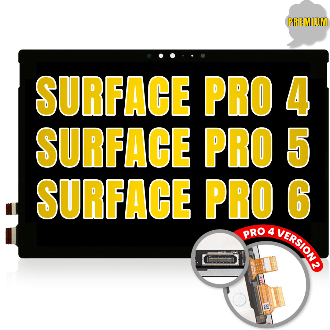 For Microsoft Surface Pro 4 (1724) (Version 2 / LG LCD Version: LP123WQ1) / Pro 5 (1796) / Pro 6 (1807) LCD Screen Replacement (Premium)