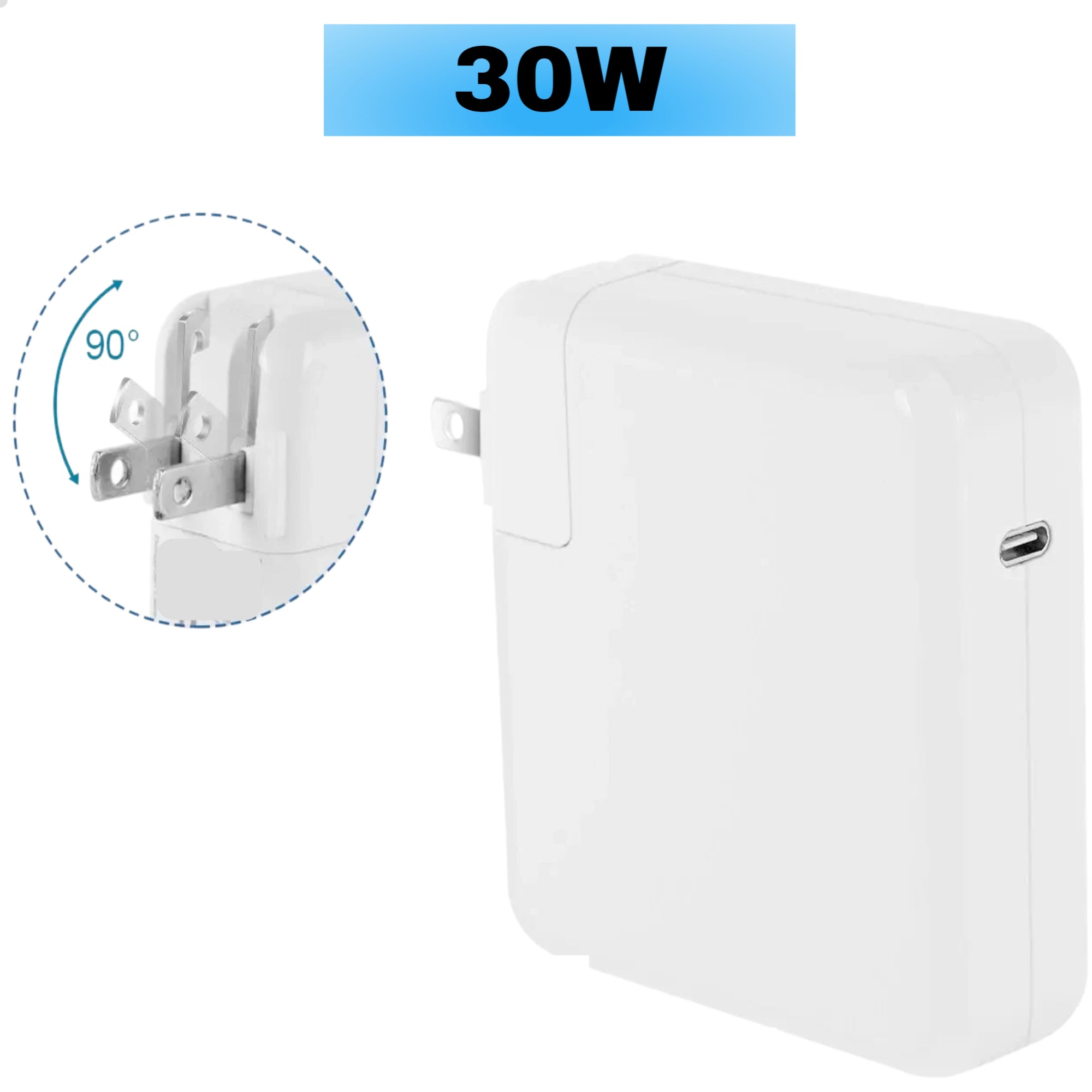 For MacBook USB-C 30W Magsafe Power Adapter