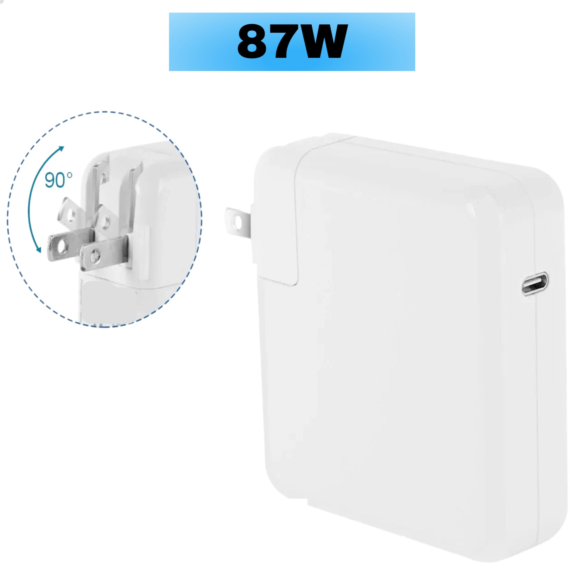 For MacBook USB-C 87W Magsafe Power Adapter