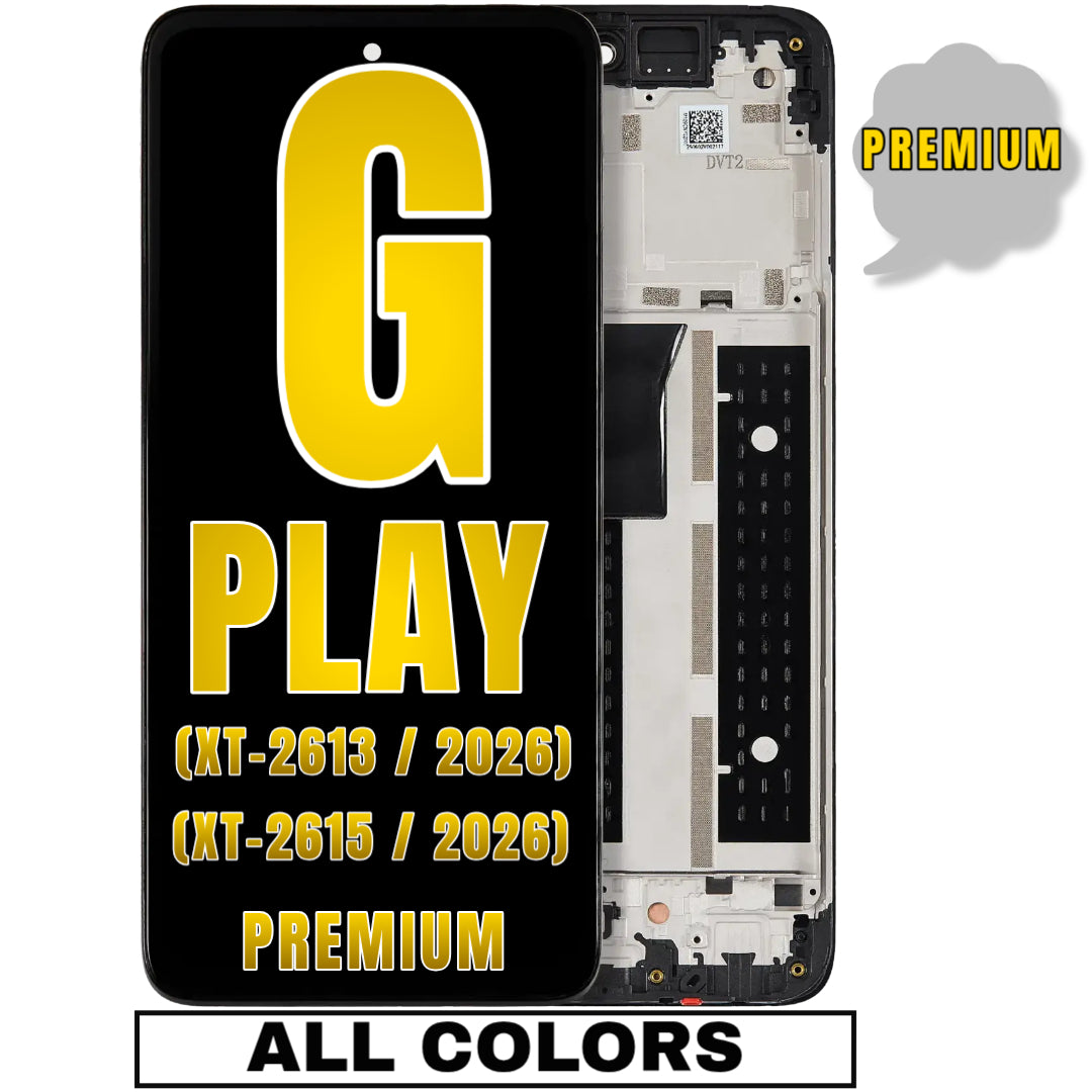 For Moto G 5G (XT-2613 / 2026) / G Play (XT-2615 / 2026) LCD Screen Replacement With Frame (Premium) (All Colors)