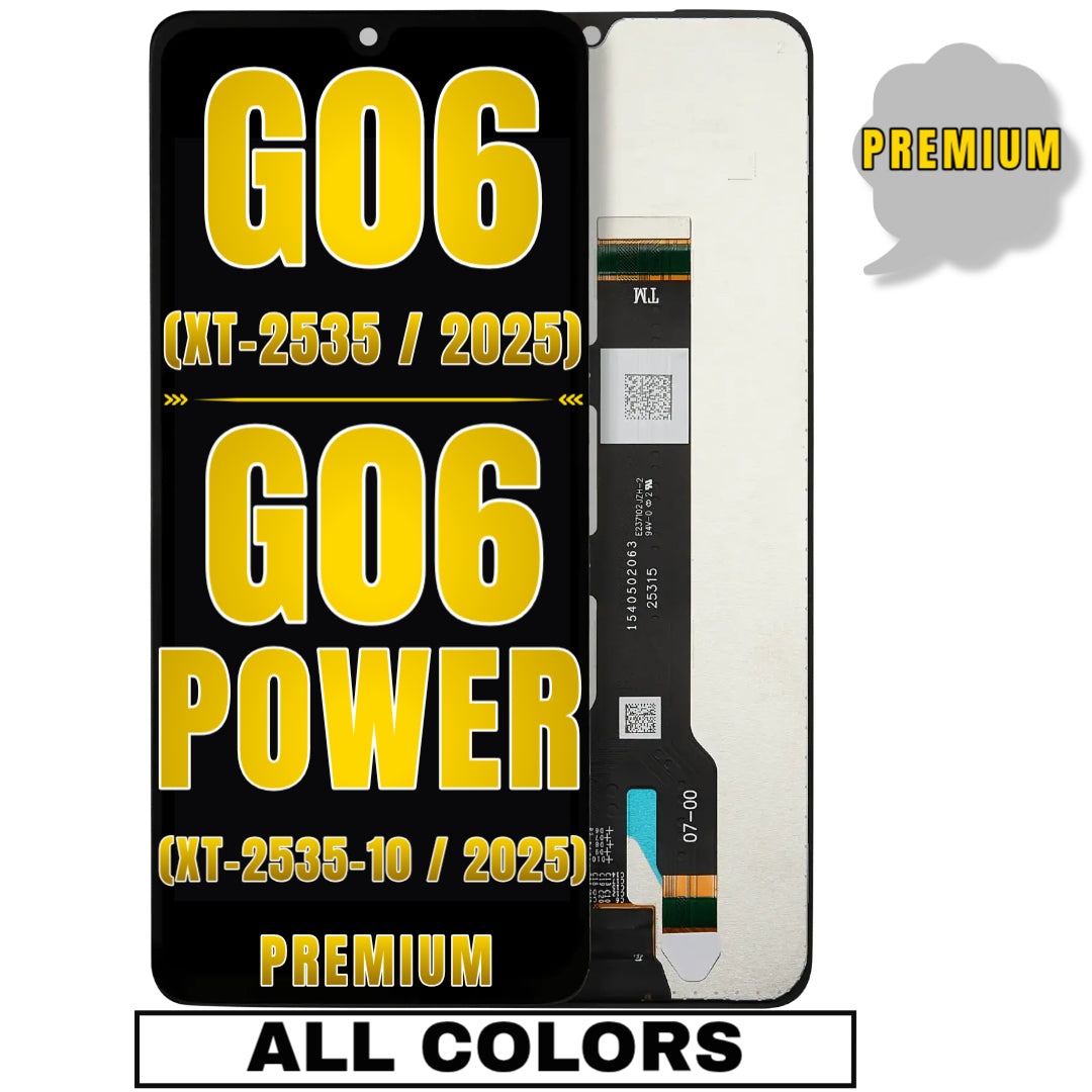 For Moto G06 (XT-2535 / 2025) / G06 Power (XT-2535-10 /2025) LCD Screen Replacement Without Frame (Premium) (All Colors)