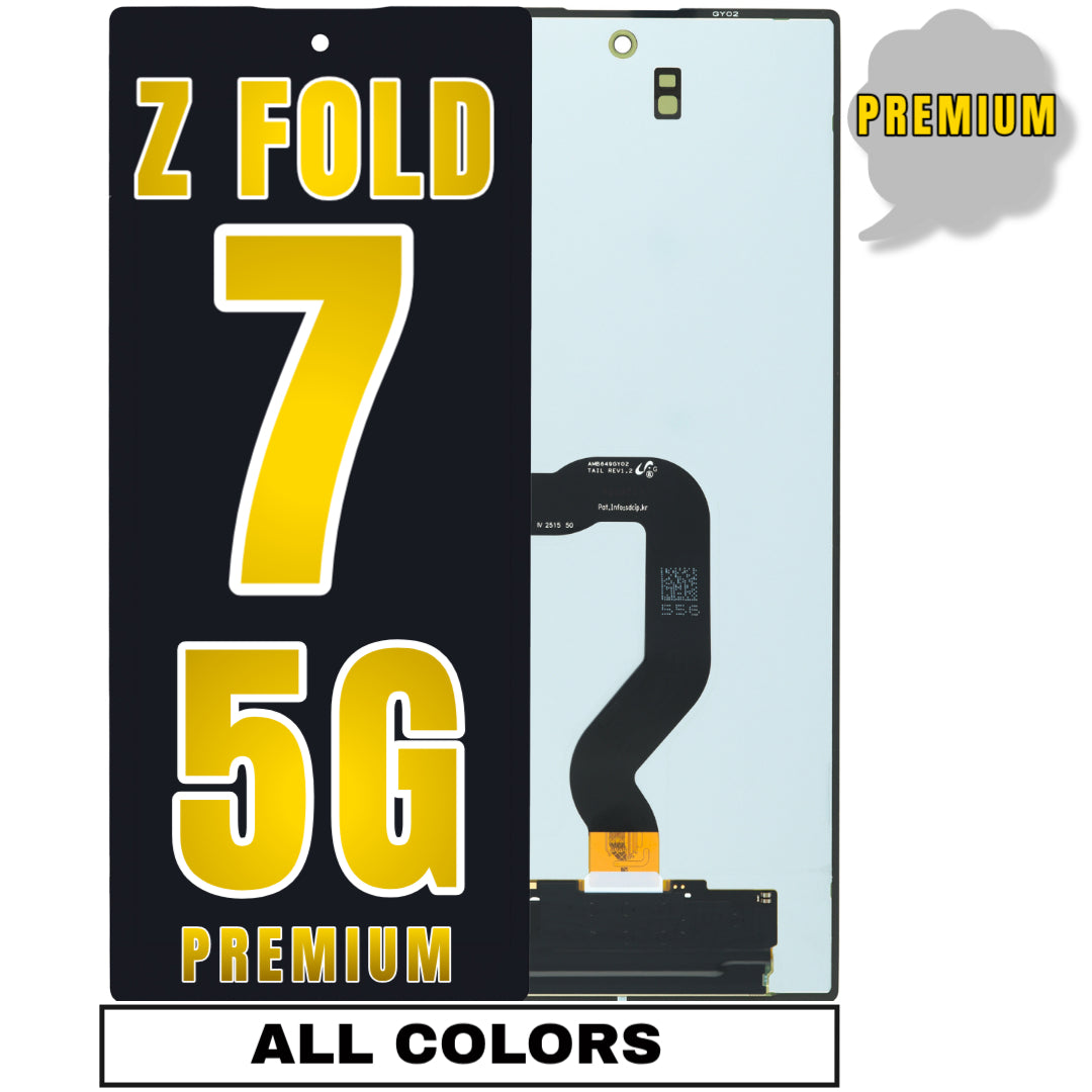 For Samsung Z Fold 7 5G (F966) Outer OLED Screen Replacement Without Frame (Premium) (All Colors)