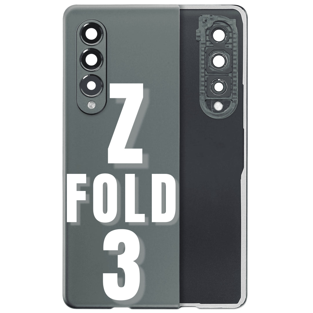 For Samsung Z Fold 3 5G (F926) Back Glass Cover Replacement With Camera Lens (All Colors)