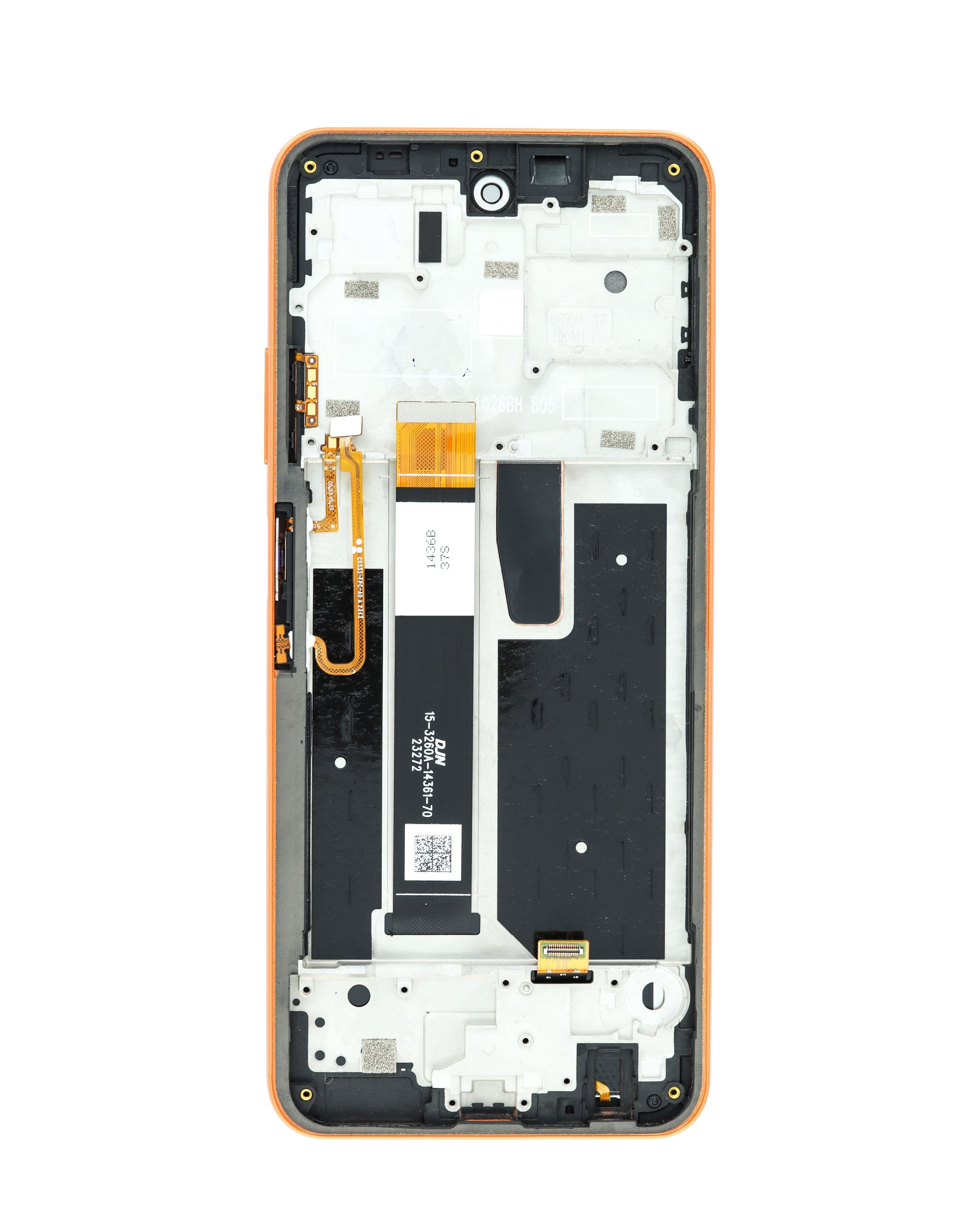 For Boost Mobile Celero 3 5G Plus (2024) LCD Screen Replacement With Frame (Premium) (Sunrise Orange)