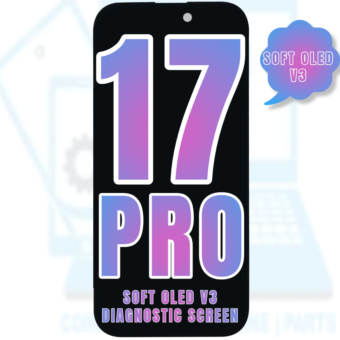 For iPhone 17 Pro OLED Screen Replacement / NONE OEM (Support Diagnostic Screen) (Soft Oled V3)