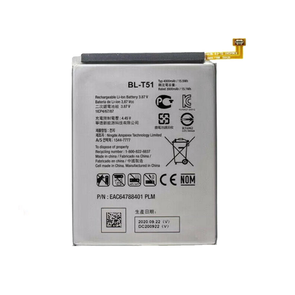 For LG Q52 / K62 / K52 / K42 Replacement Battery (High Capacity)