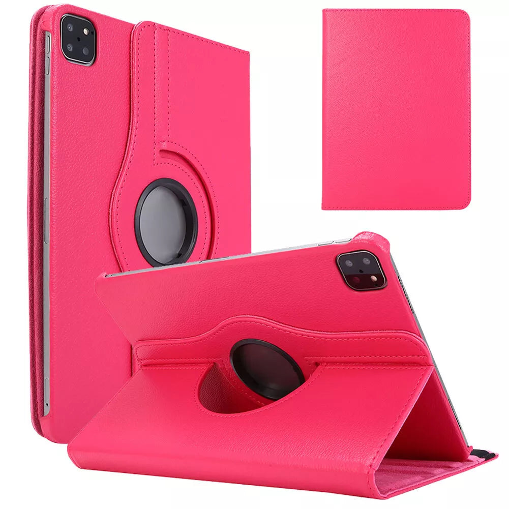 For iPad 360 Rotating Leather Smart Stand Case Cover (All Model)