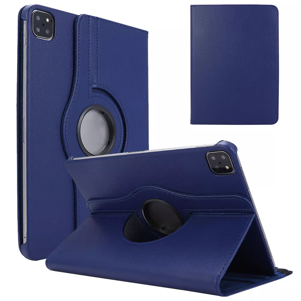 For iPad 360 Rotating Leather Smart Stand Case Cover (All Model)