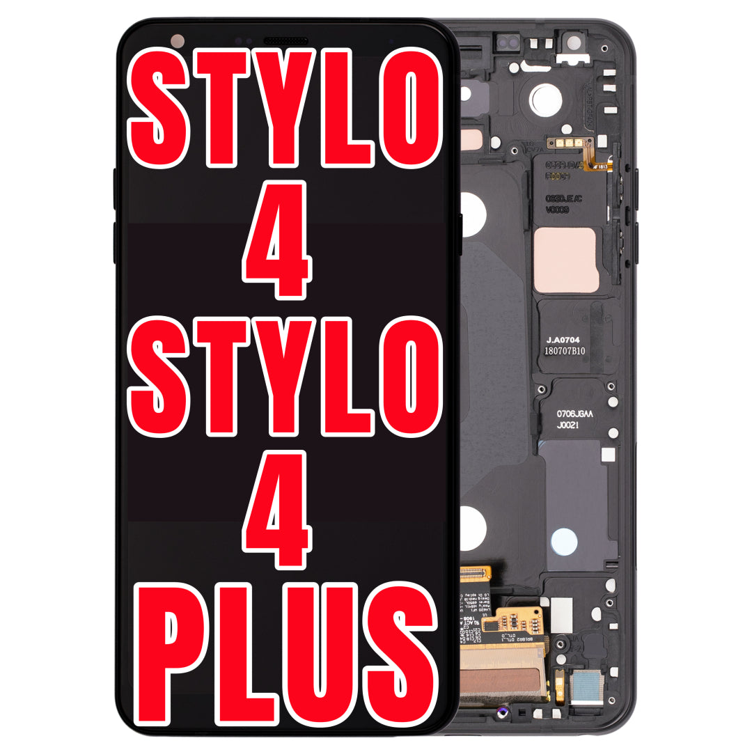 For LG Stylo 4 / Stylo 4 Plus LCD Screen Replacement With Frame (Aurora Black)