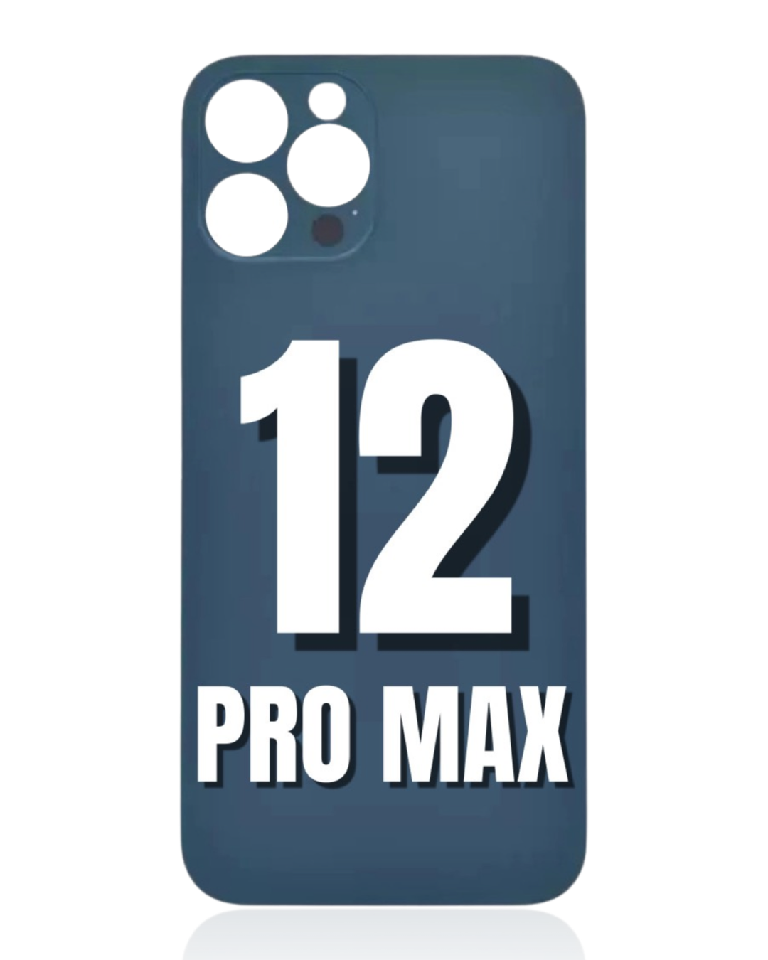 For iPhone 12 Pro Max Bigger Camera Hole Back Glass Replacement (All Color)